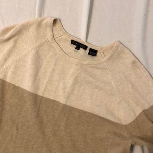 Beige, tan and Brown Striped sweater Size M